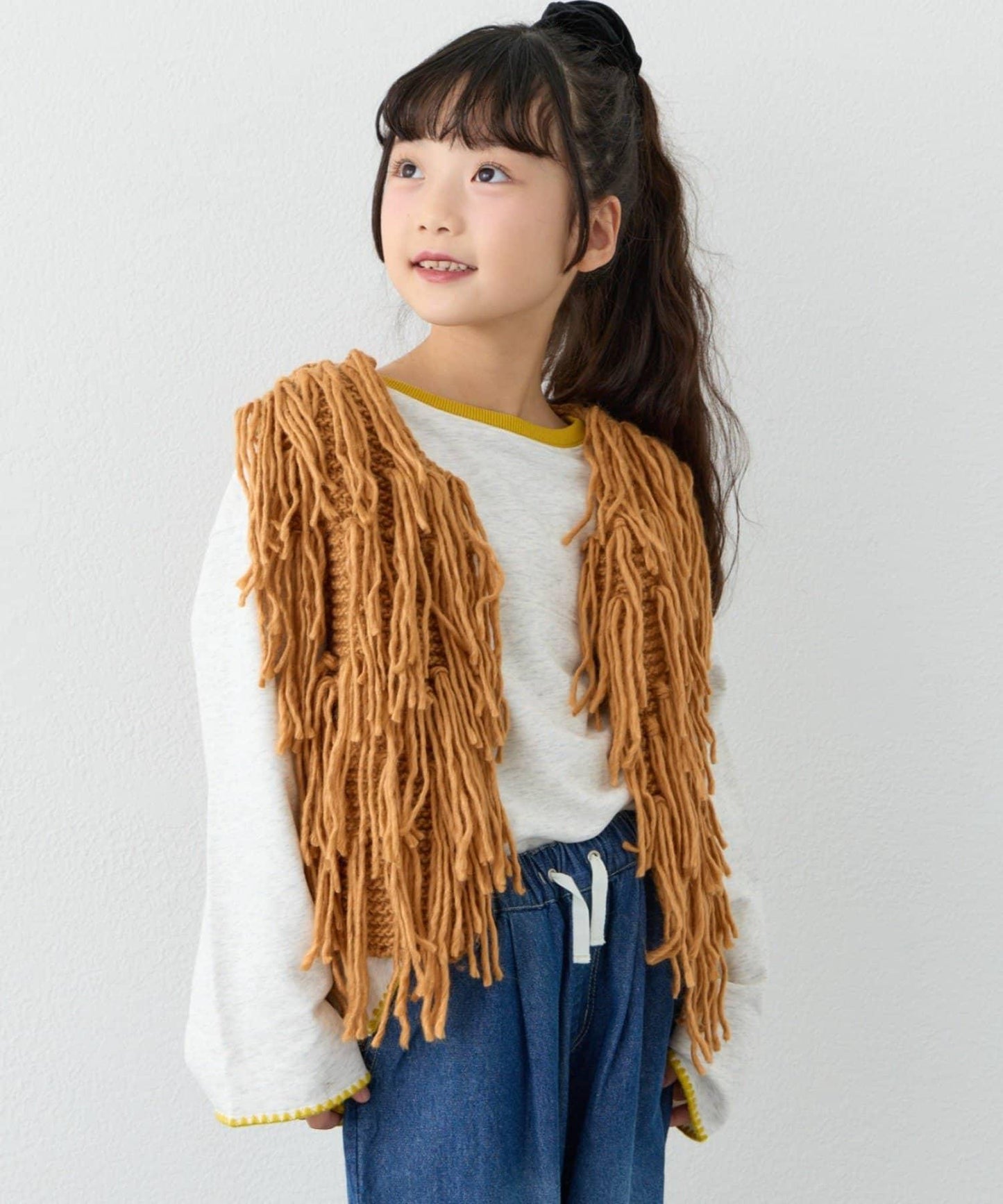 【KIDS】【有青少年尺碼】流蘇針織背心