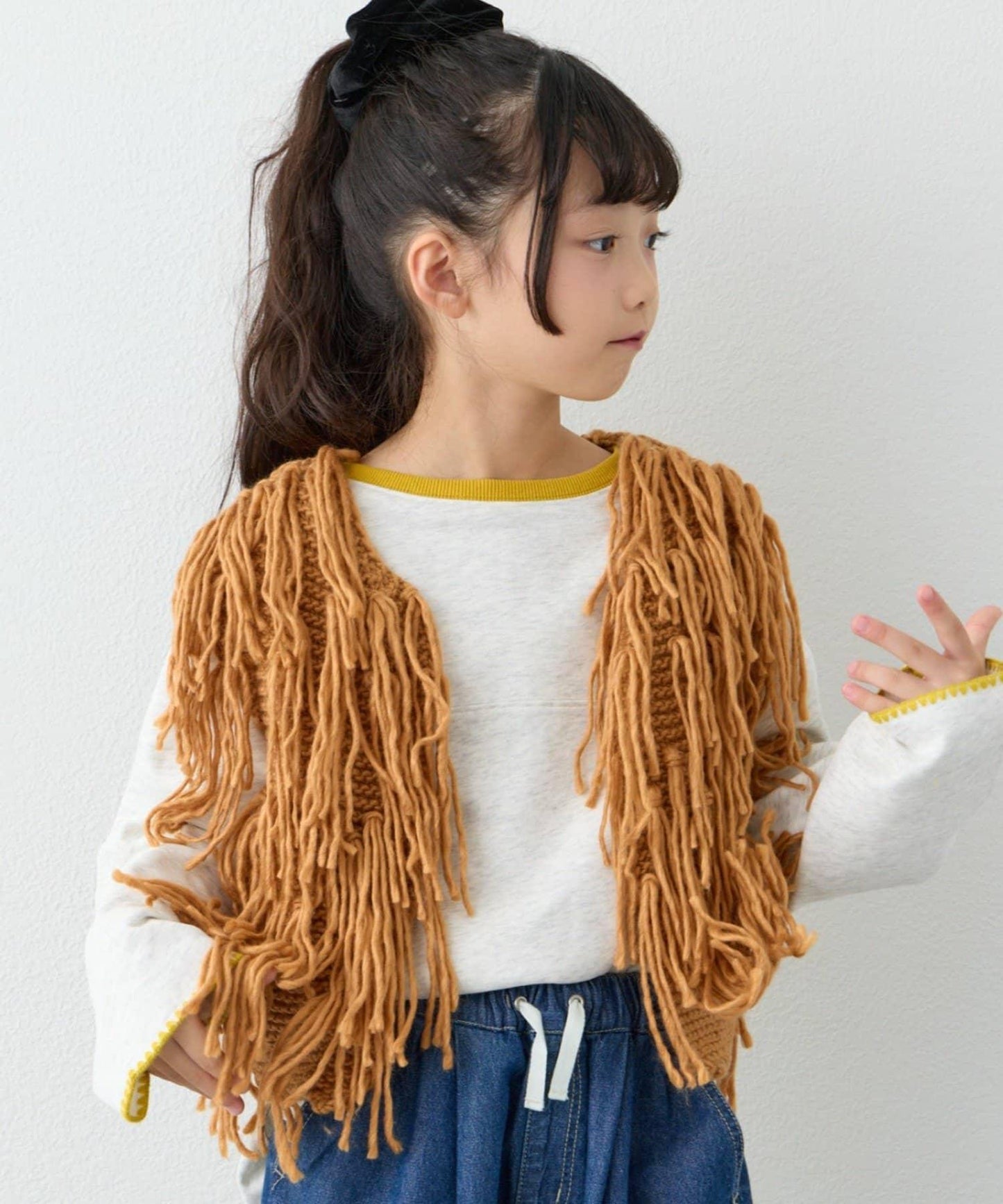 【KIDS】【有青少年尺碼】流蘇針織背心