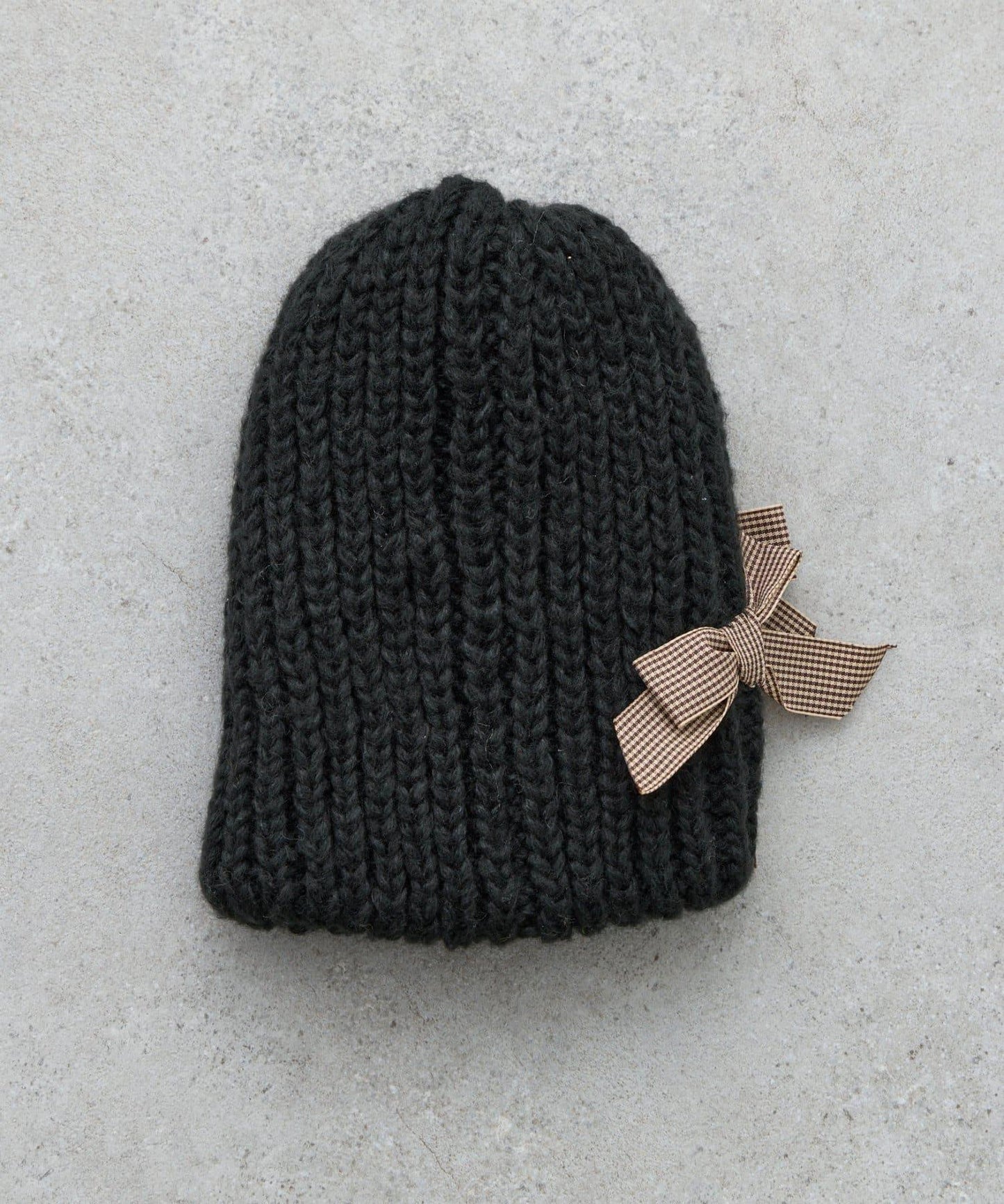 【KIDS】蝴蝶結針織帽