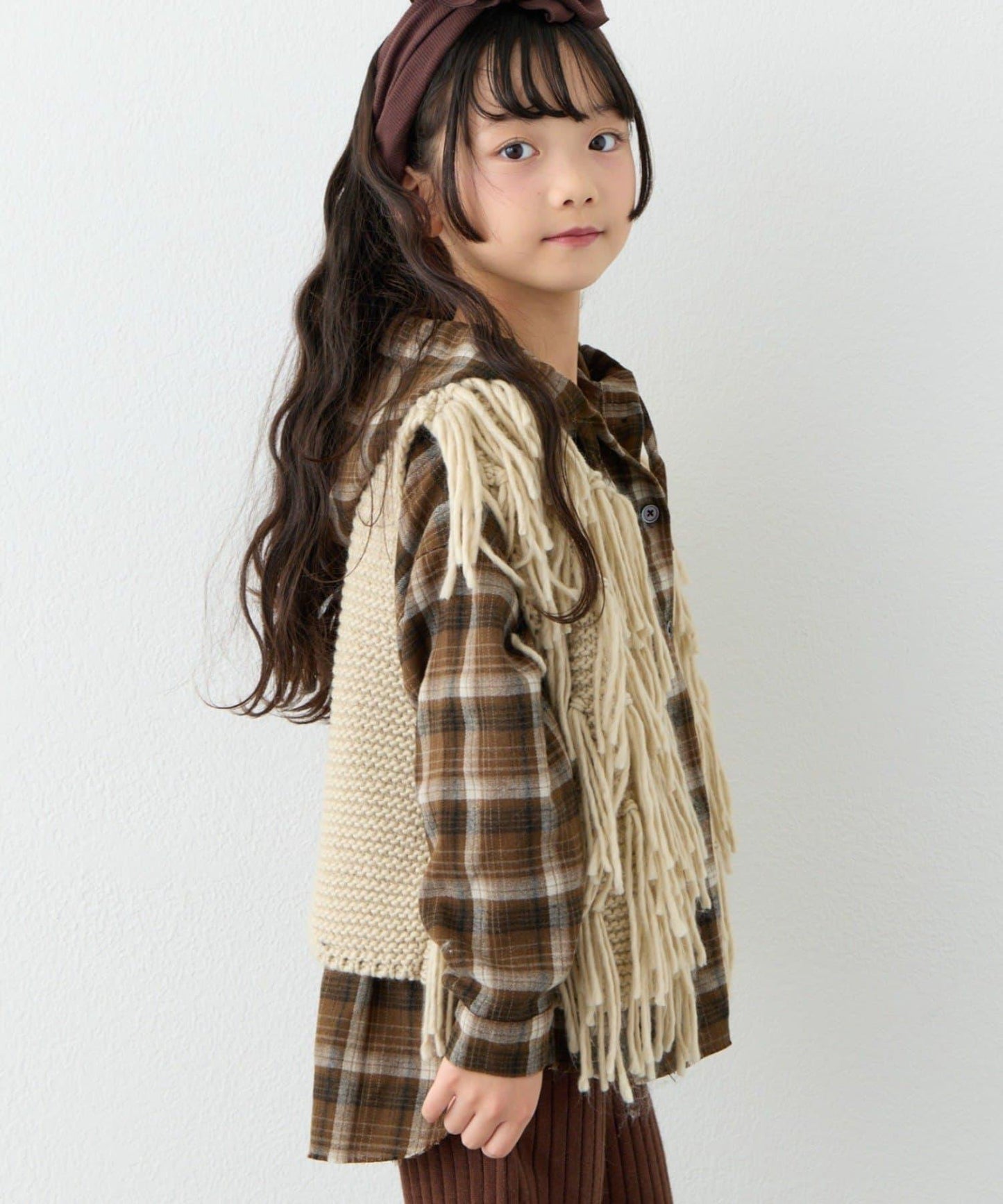 【KIDS】【有青少年尺碼】流蘇針織背心