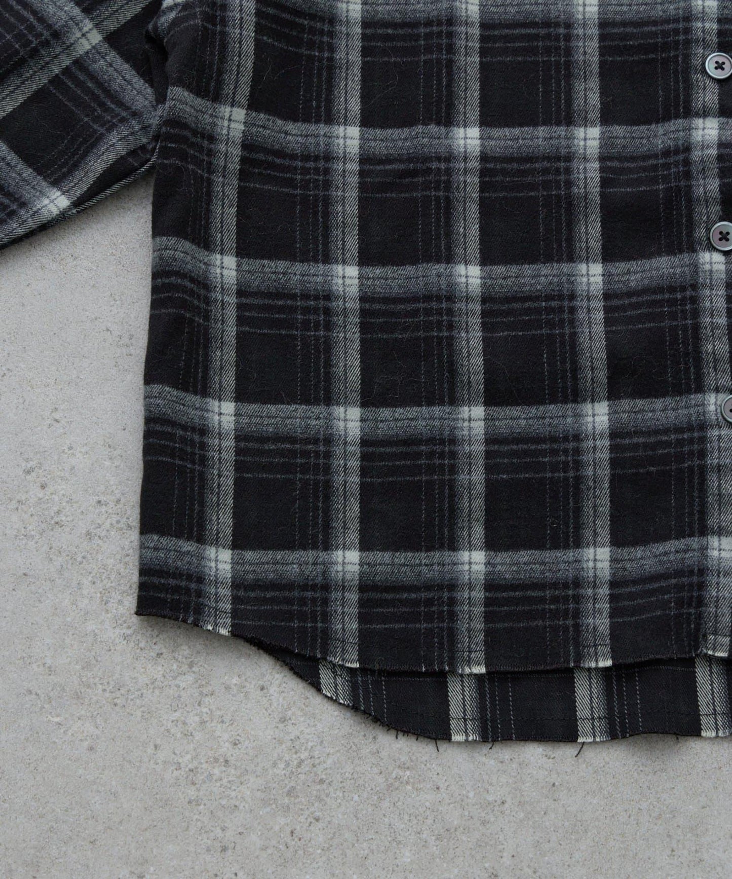 【KIDS】【有青少年尺碼】毛邊微絨格子連帽襯衫