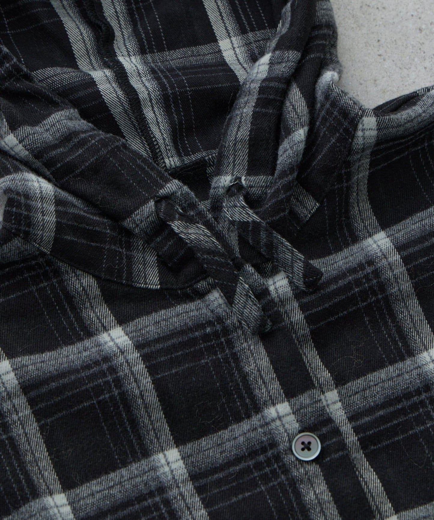 【KIDS】【有青少年尺碼】毛邊微絨格子連帽襯衫