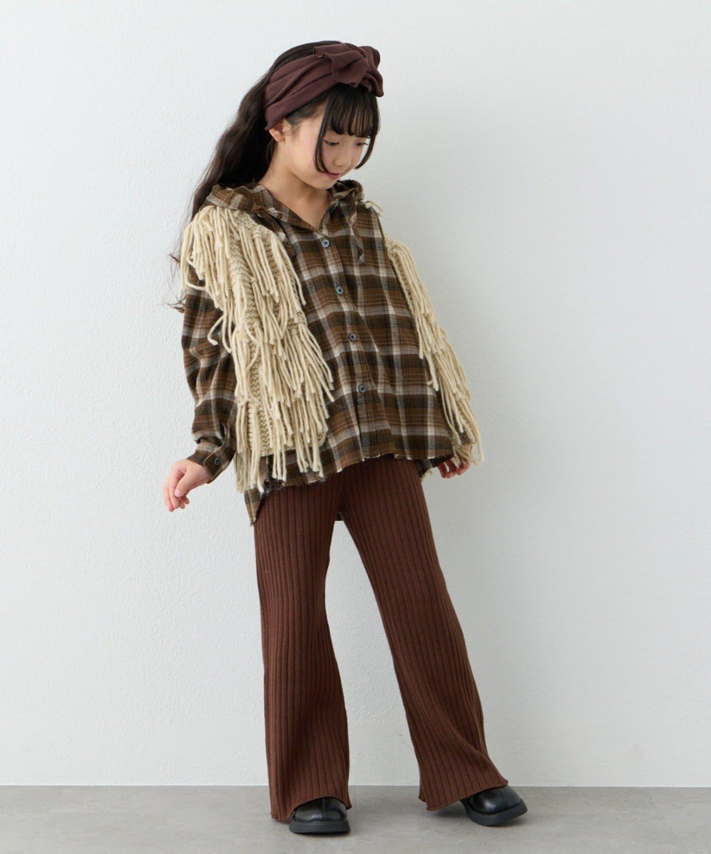 【KIDS】【有青少年尺碼】流蘇針織背心