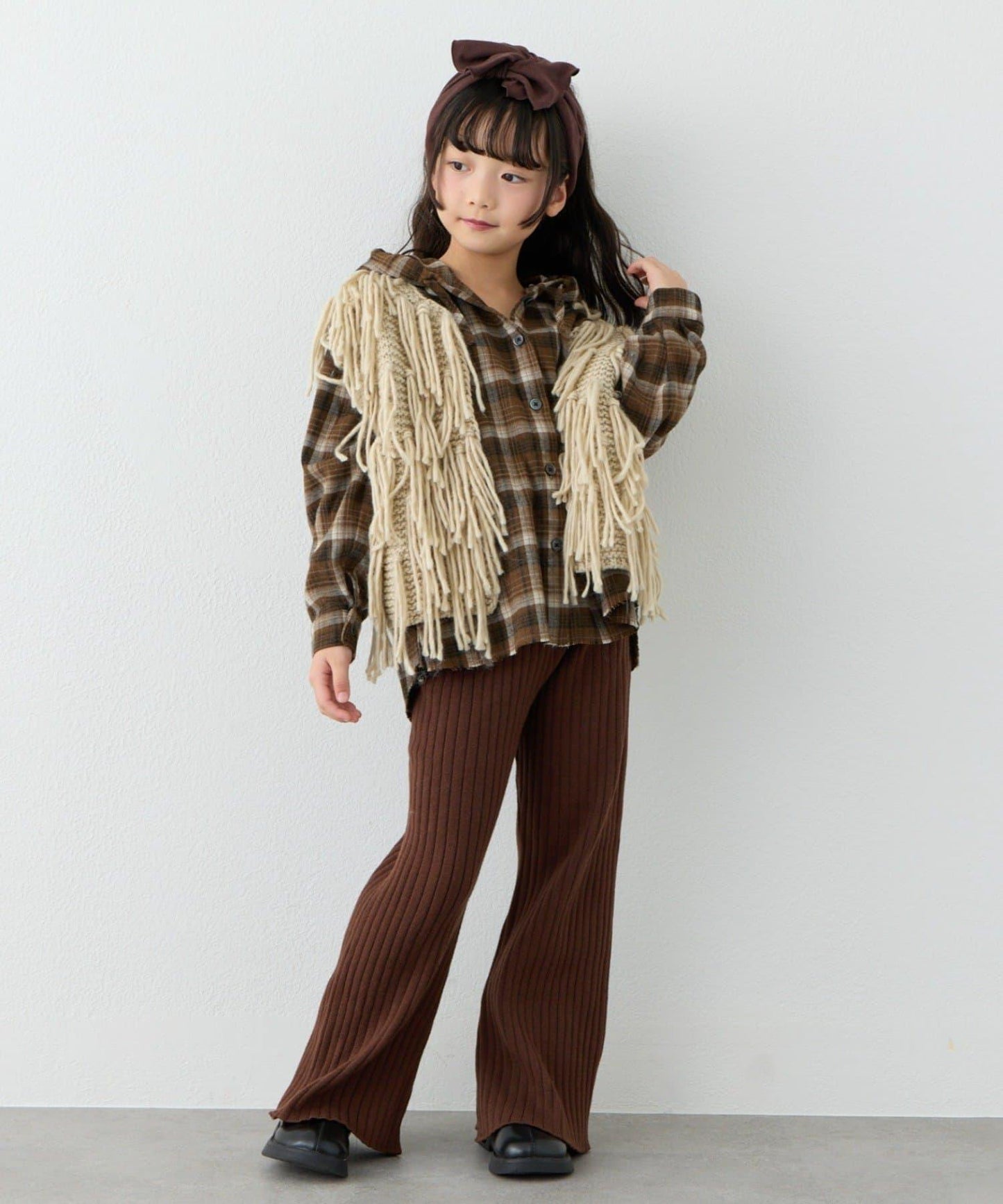 【KIDS】【有青少年尺碼】流蘇針織背心