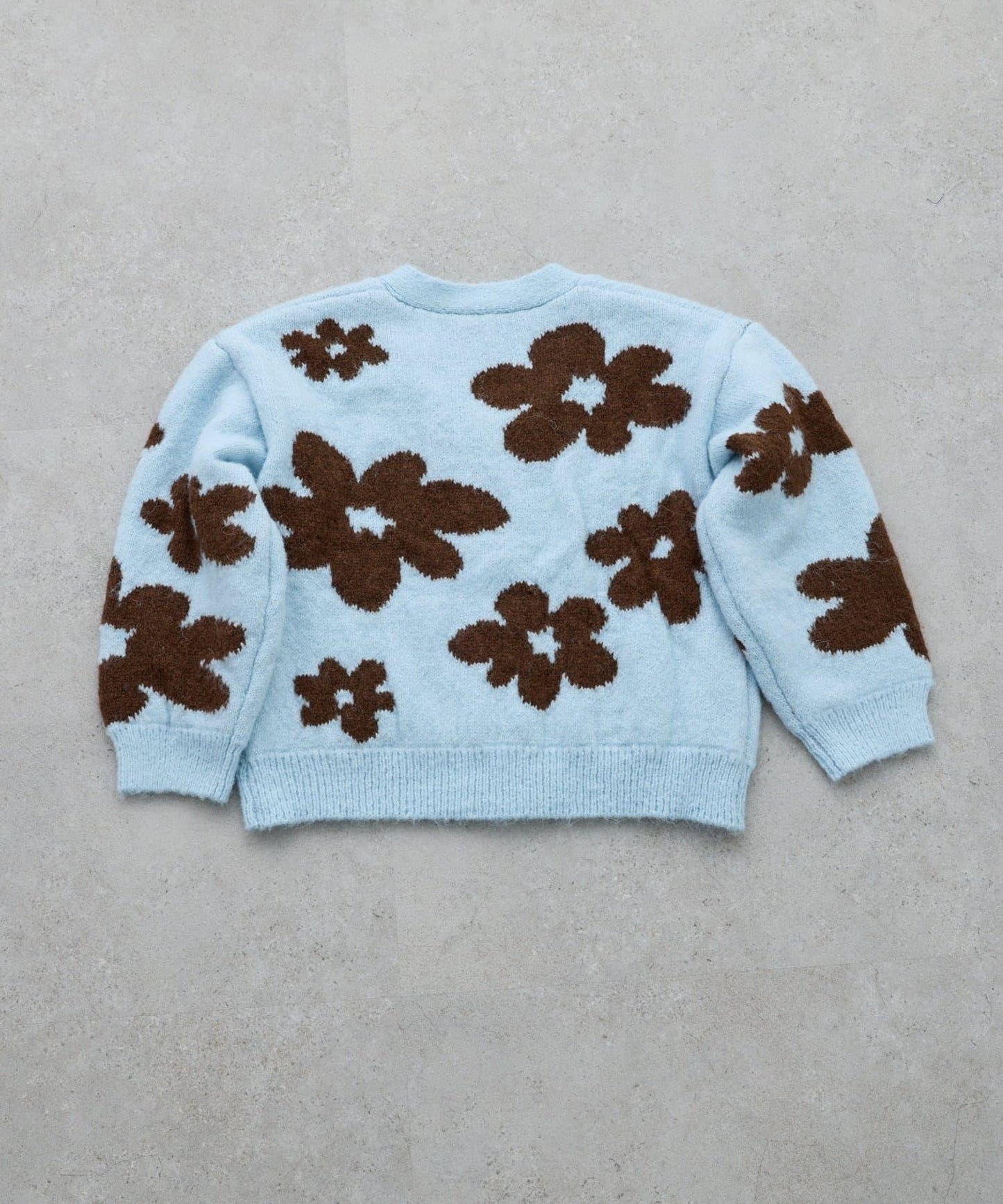 【KIDS】【有大童尺碼】全印花花卉針織開衫