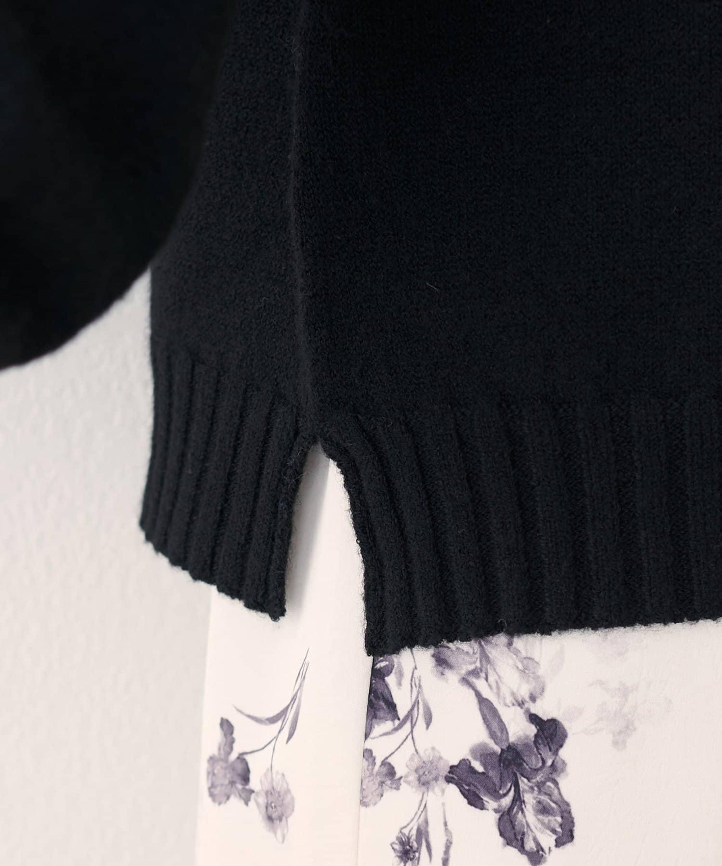 羊毛&再生聚酯短款針織套頭衫