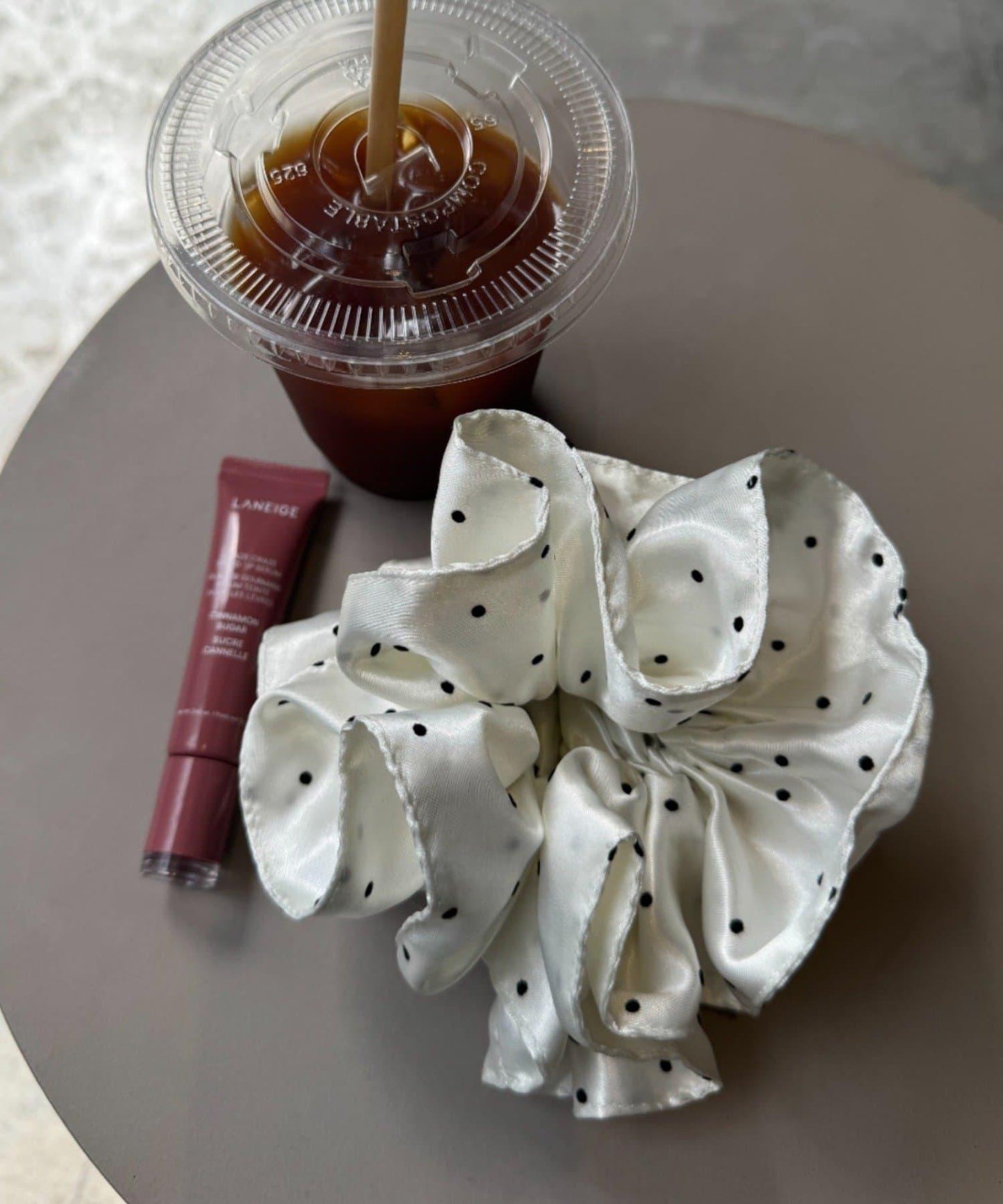 lil波點蓬鬆髮圈