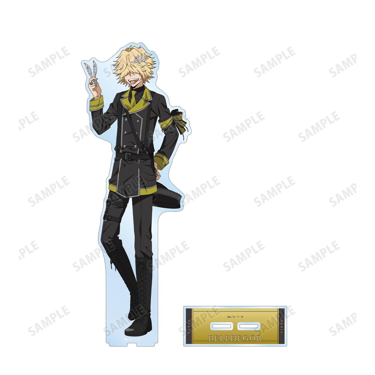 《家庭教師HITMAN REBORN!》_新繪 貝爾菲戈爾(10年後)黑色軍裝版 超大亞克力立牌