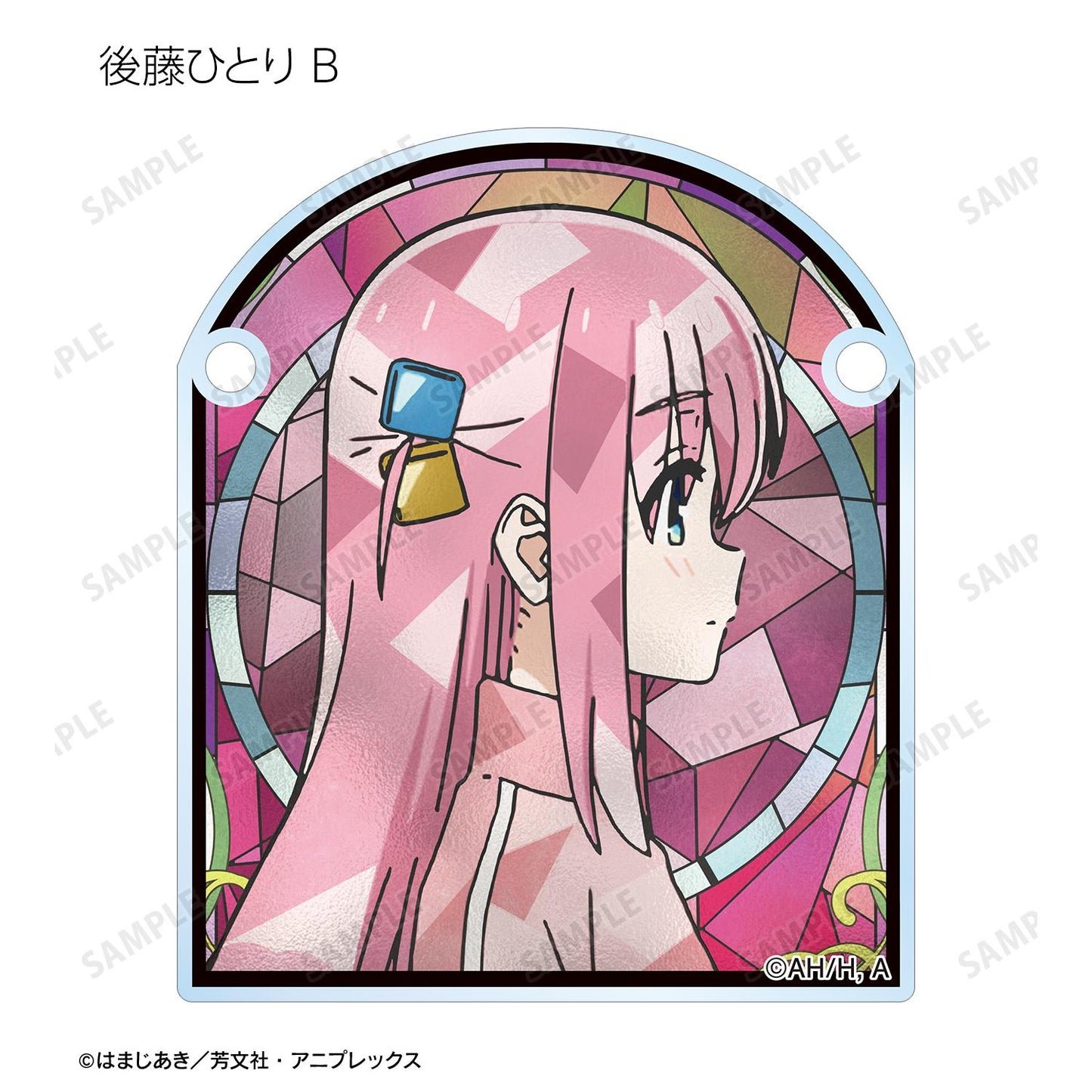 《孤獨搖滾!》 盲盒Aure Glass亞克力門牌風格掛件(單位/盒)【全套BOX/8包入】