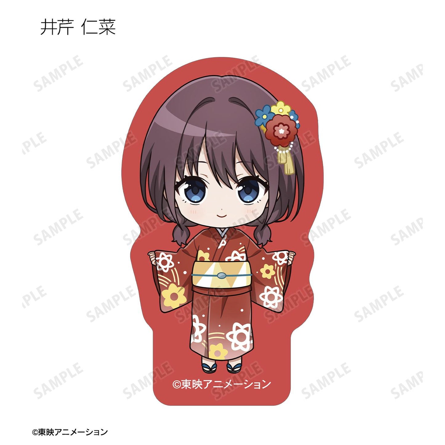 《哭泣少女樂隊》Q版角色 浴衣款式 雪花貼紙