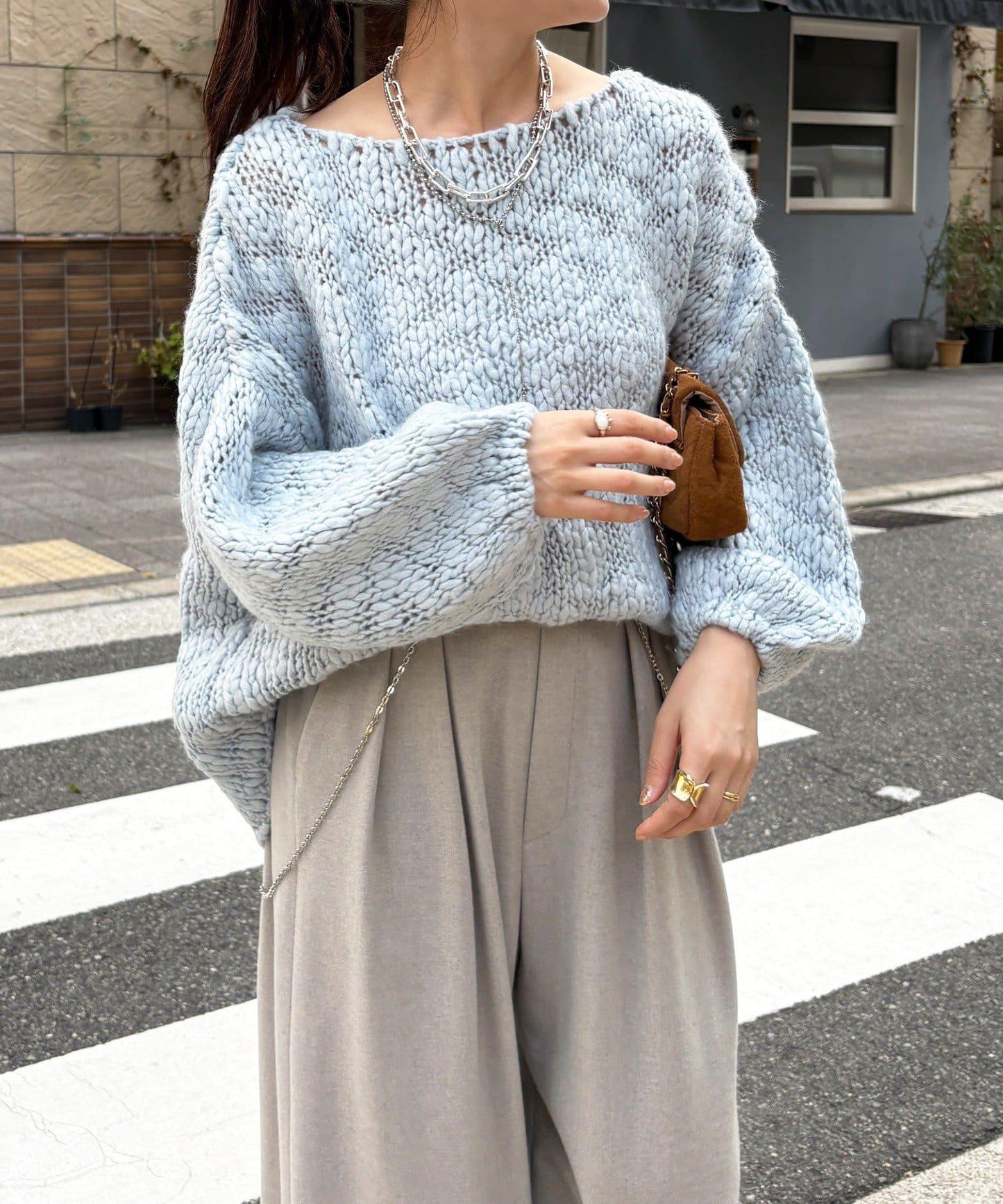 粗針織毛衣