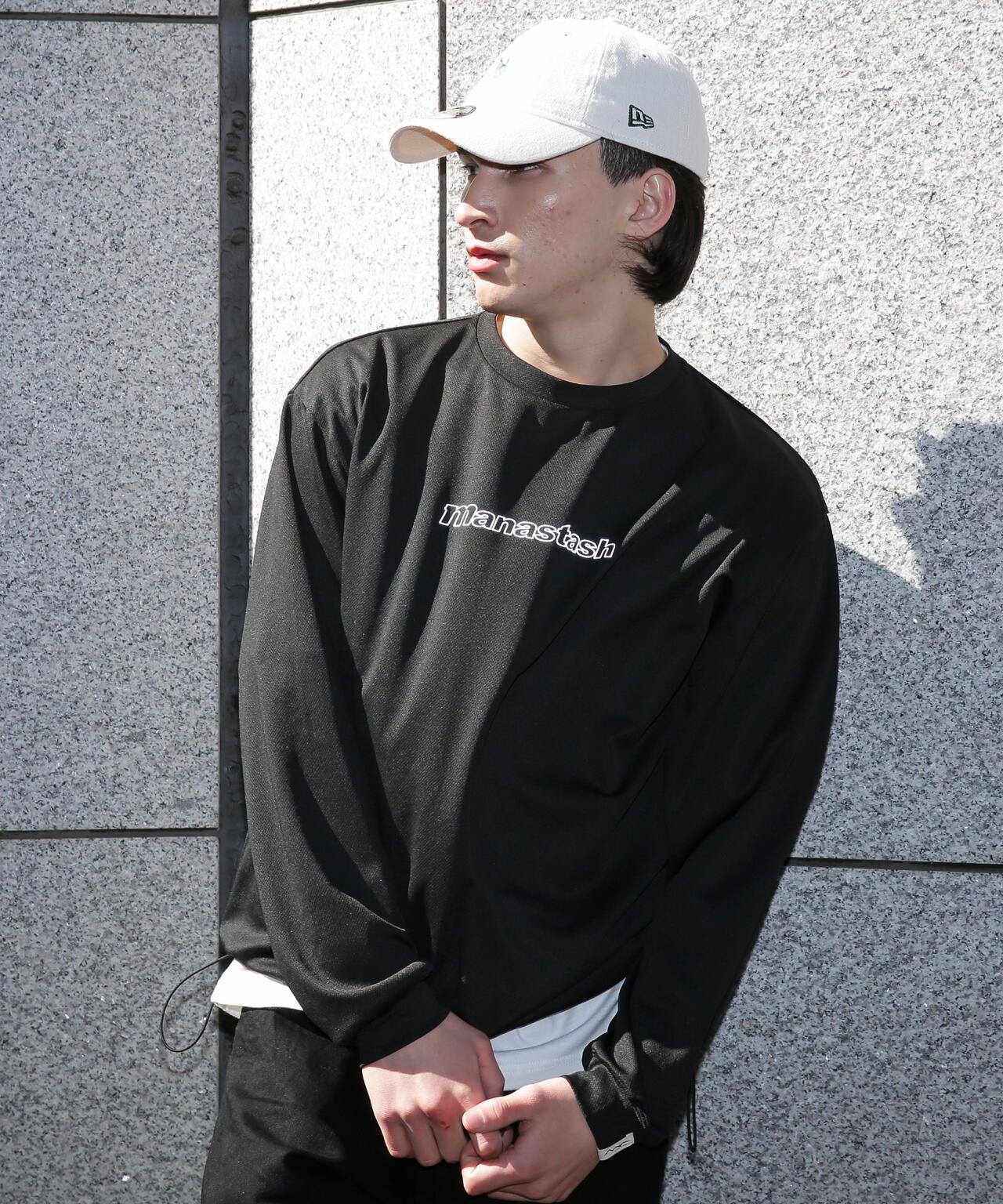 MANASTASH TECH LOGO 長袖T恤