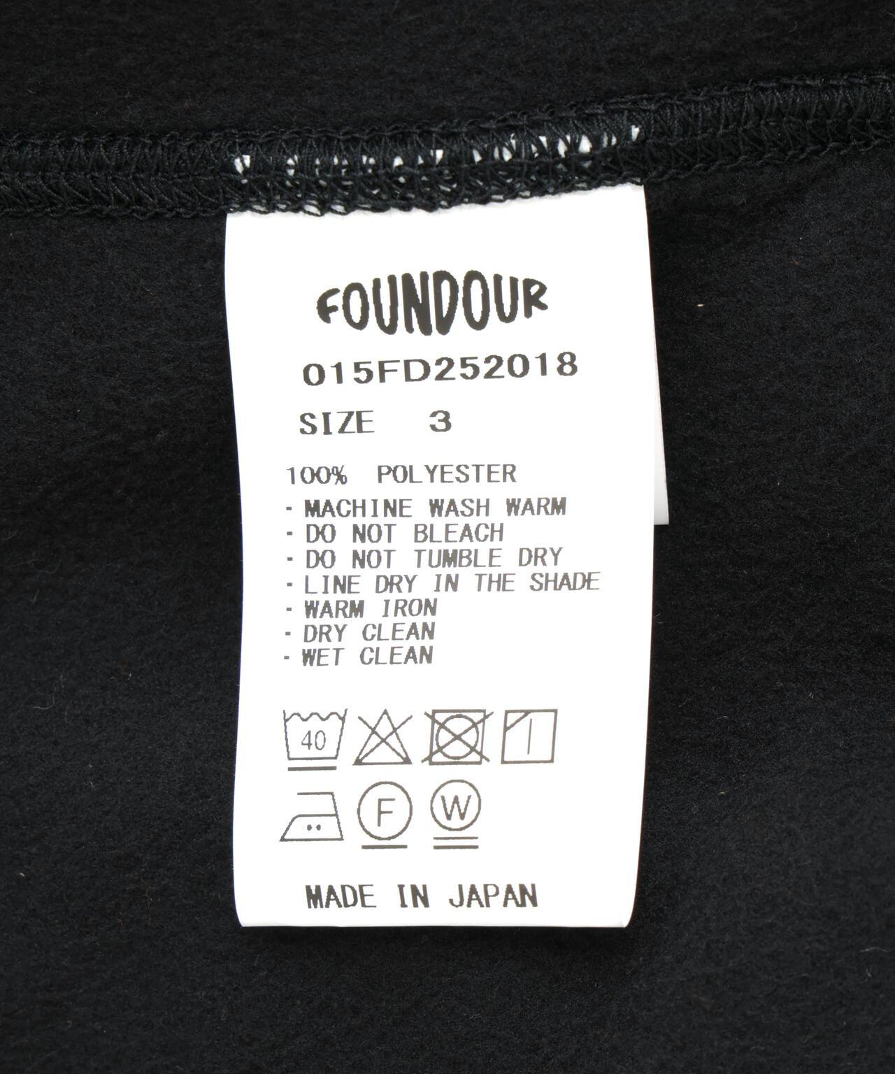 FOUNDOUR/ファウンダ/羊羔絨拉鍊外套
