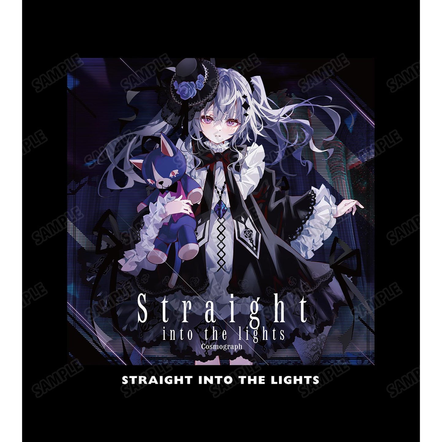 maimai でらっくす PRiSM PLUS(尺碼/XL)Straight into the lights 樂曲封面印花男女同款T恤