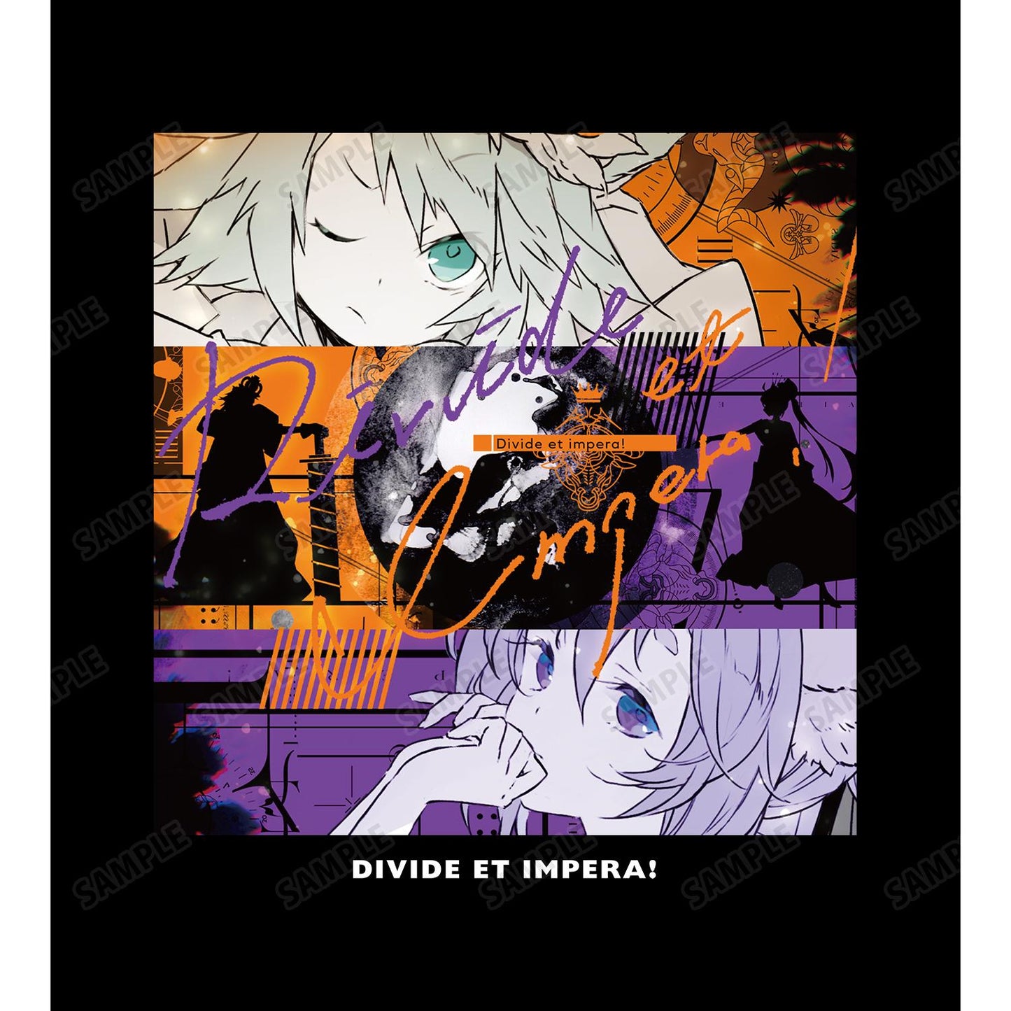 maimai でらっくす PRiSM PLUS_(尺碼/XXL)_Divide et impera! 樂曲封面印花男女同款T恤