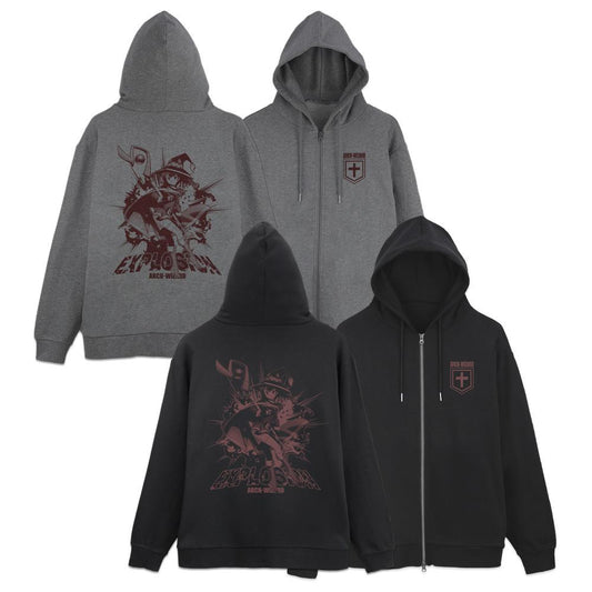 為美好的世界獻上祝福!_XXL碼_惠惠 爆裂魔法 拉鍊連帽衫Ver.2.0/黑色