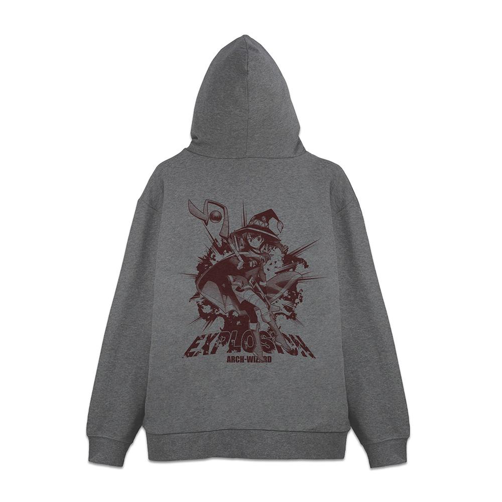 為美好的世界獻上祝福!L碼 惠惠 爆裂魔法 拉鍊連帽衫Ver.2.0/混灰