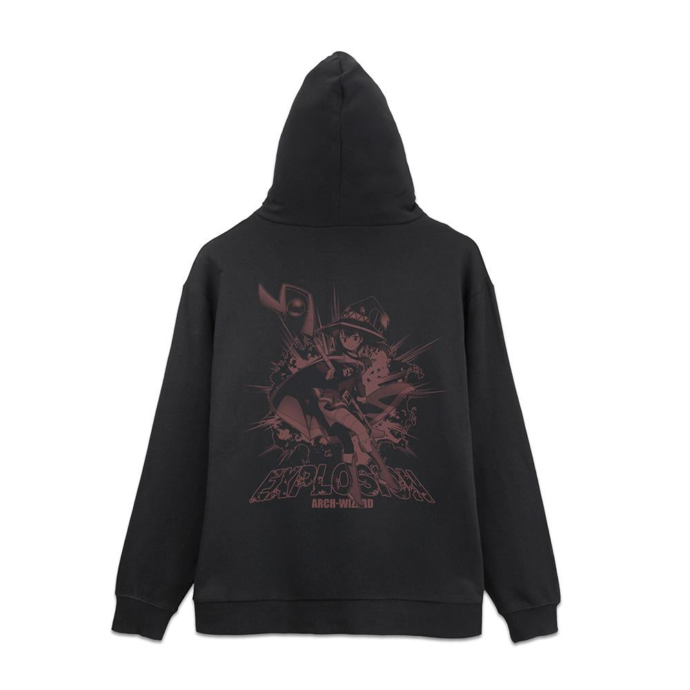 為美好的世界獻上祝福!L碼 惠惠 爆裂魔法 拉鍊連帽衫Ver.2.0/黑色