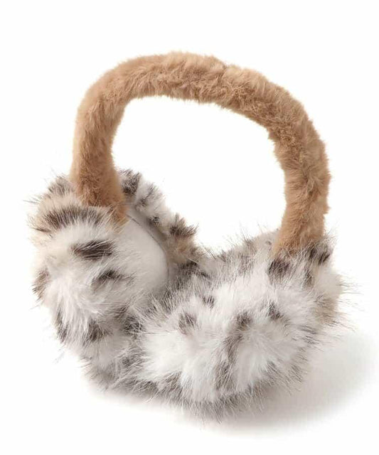 豹紋毛絨耳罩