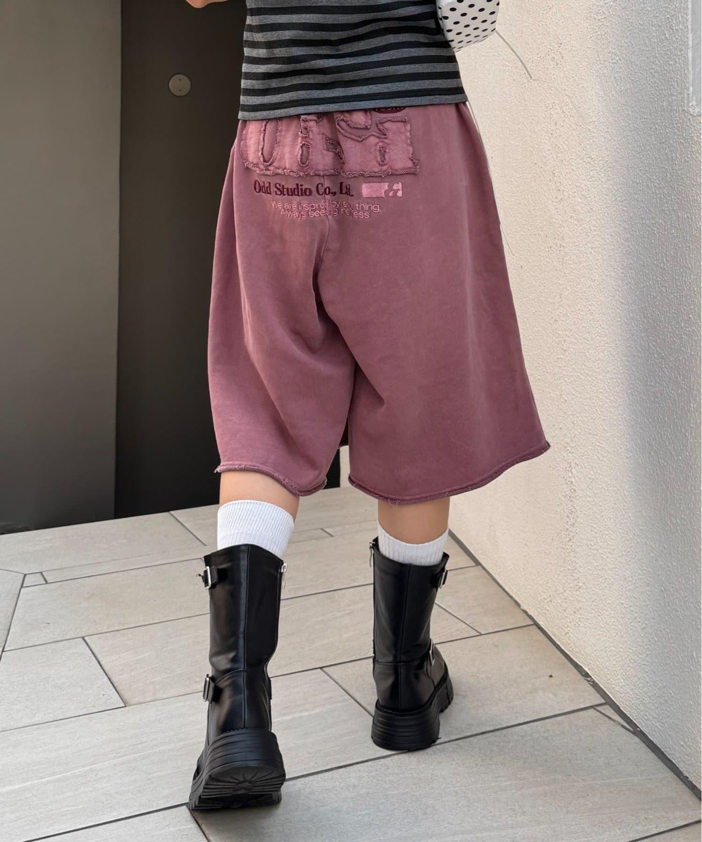 【CIAOPANIC TYPY】【OddStudio】標誌印花休閒短褲