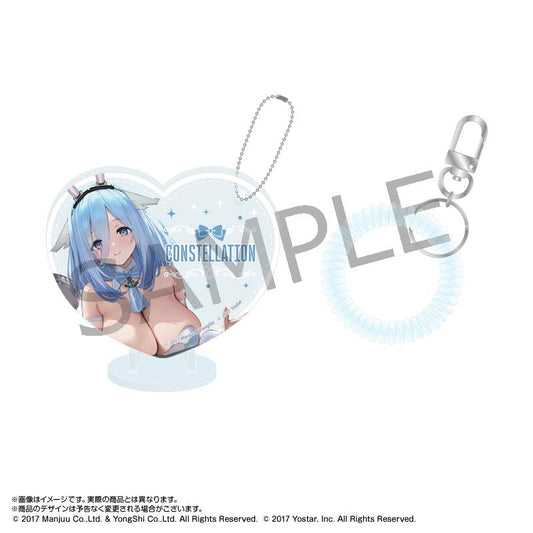 《碧藍航線》×パセラ_ぴくりあ亞克力鑰匙扣&立牌+彈簧手環 星座(兔女郎)