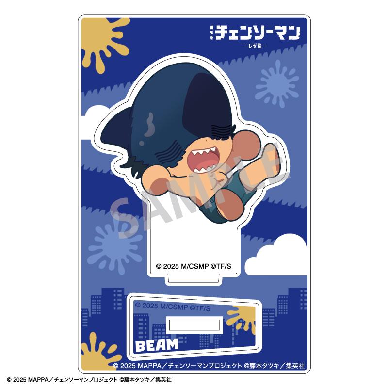 劇場版 《電鋸人》 雷賽篇_迷你亞克力立牌 鯊魚魔人/跌倒