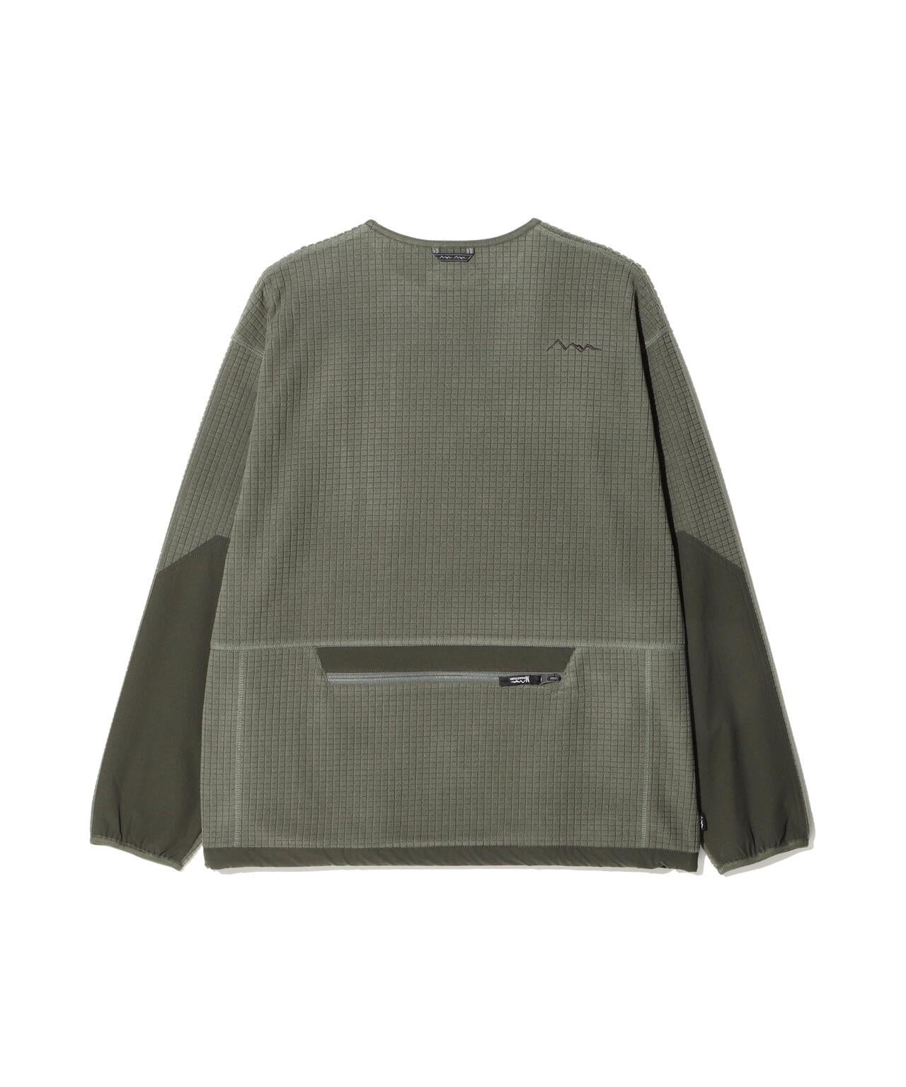 MANASTASH GRID抓絨圓領衛衣