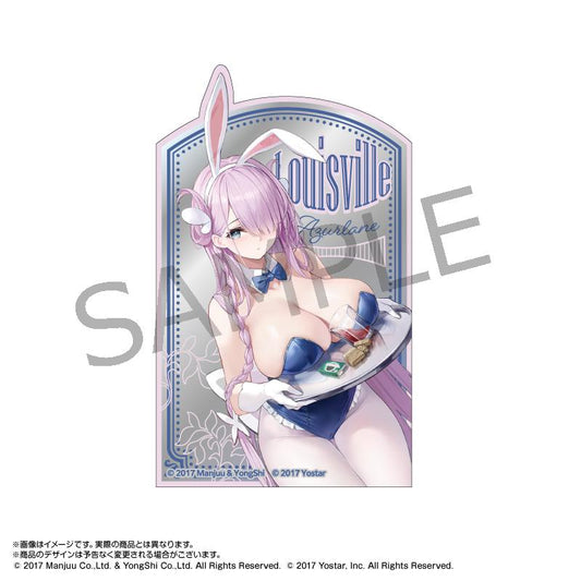 《碧藍航線》×パセラ_仿酒吧鏡風格貼紙 路易斯維爾(兔女郎)
