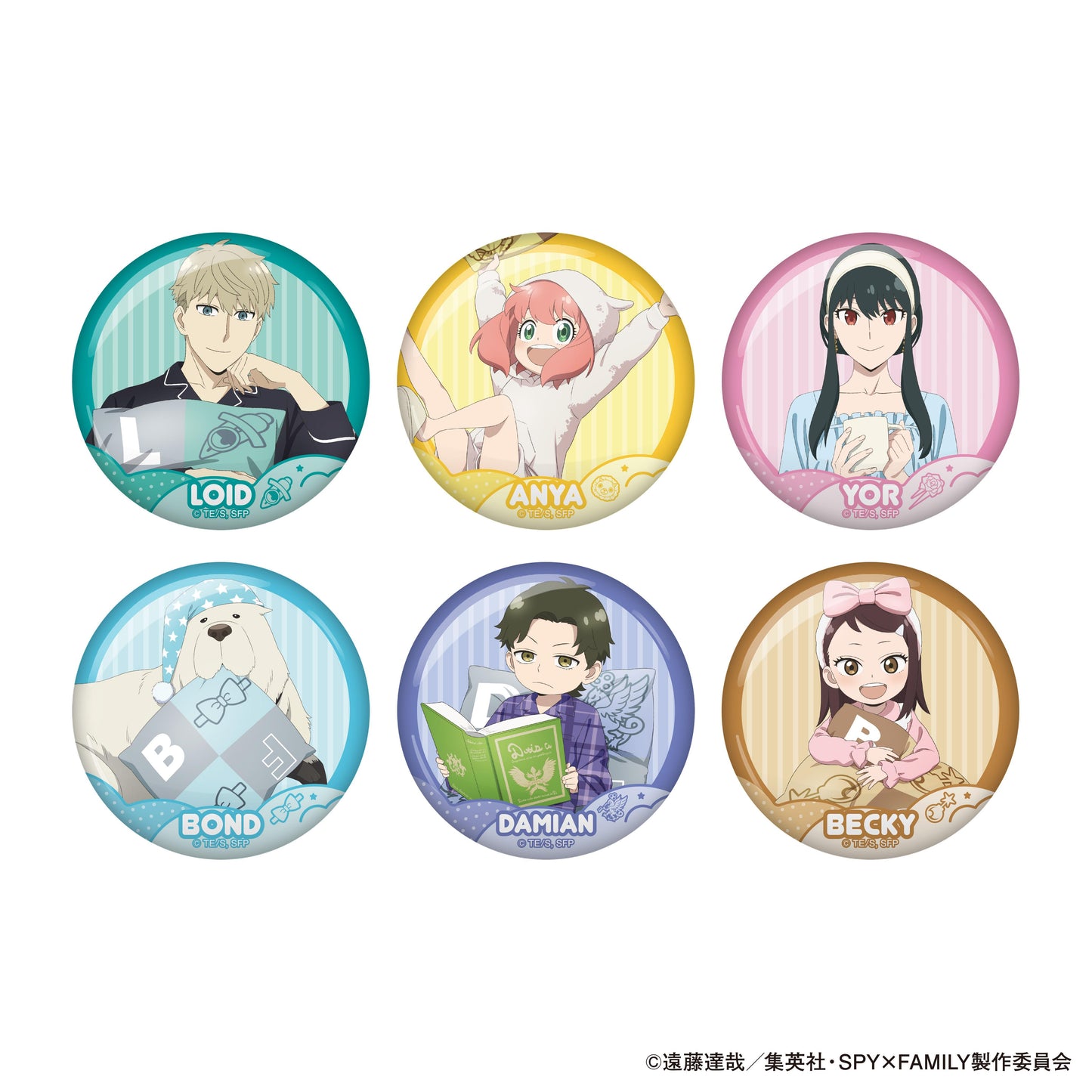 《間諜過家家》徽章收藏【BOX/6包入】