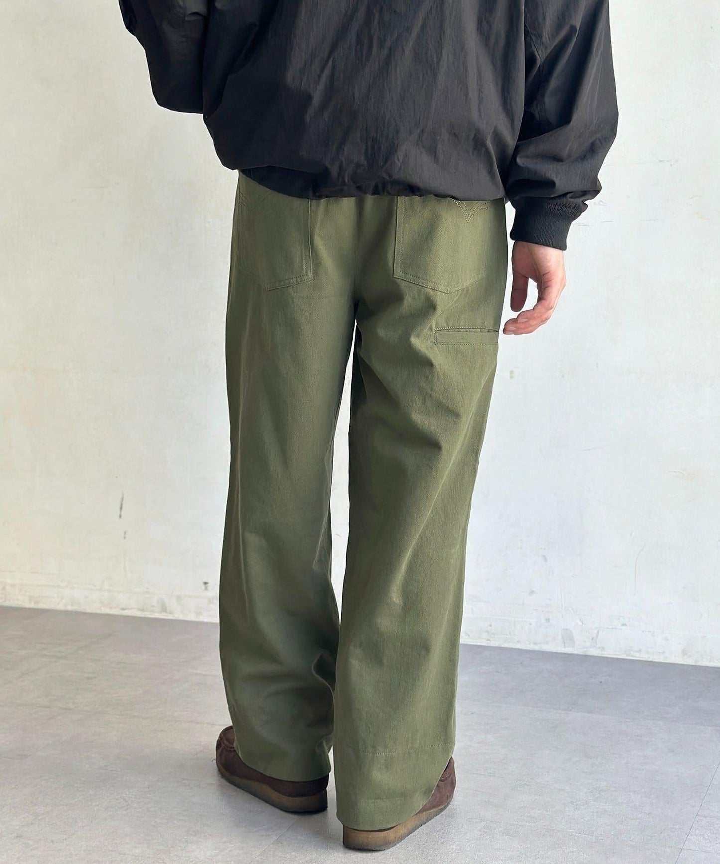 內襯格子滑板褲