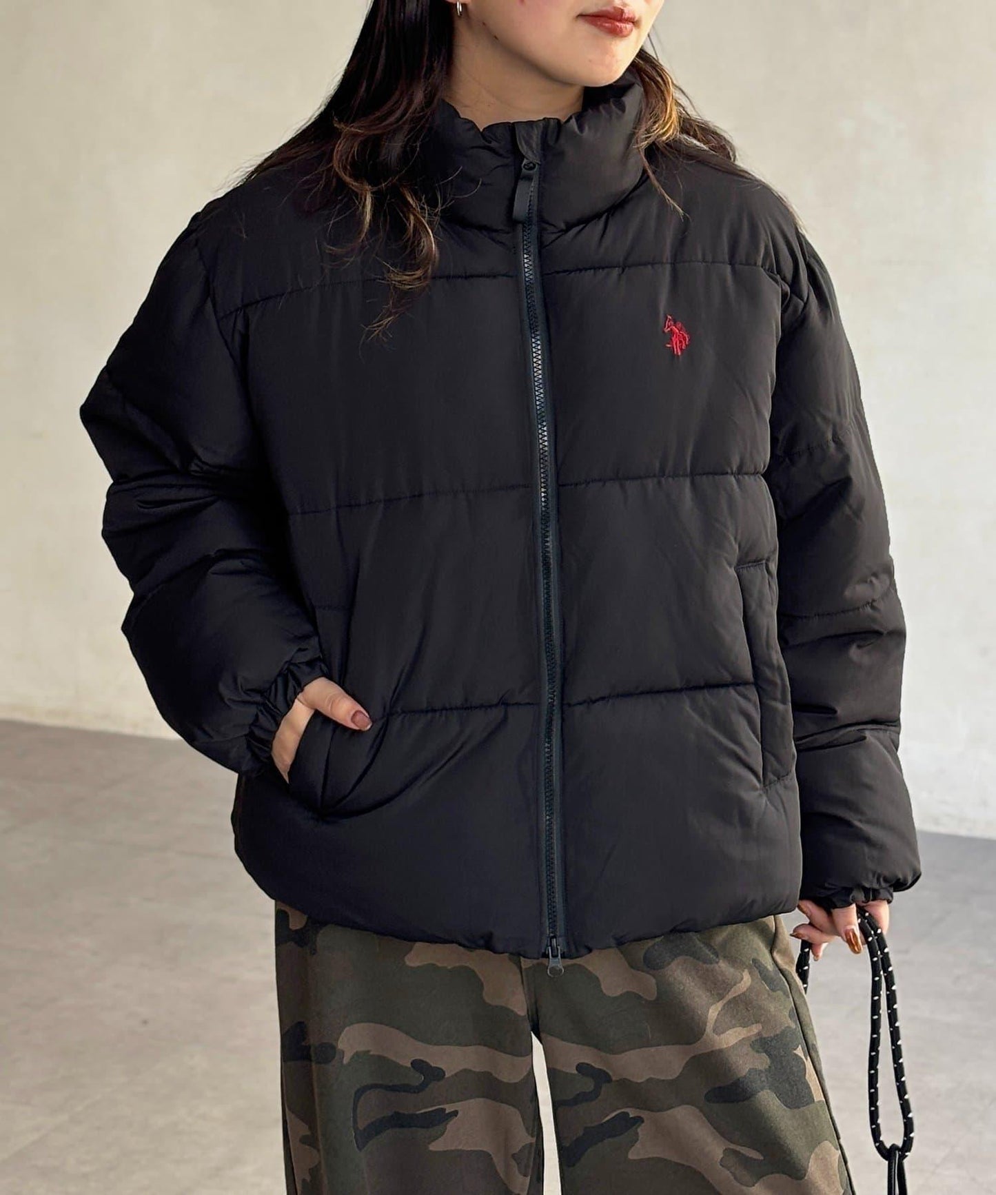 【U.S. POLO ASSN.】防潑水中棉夾克