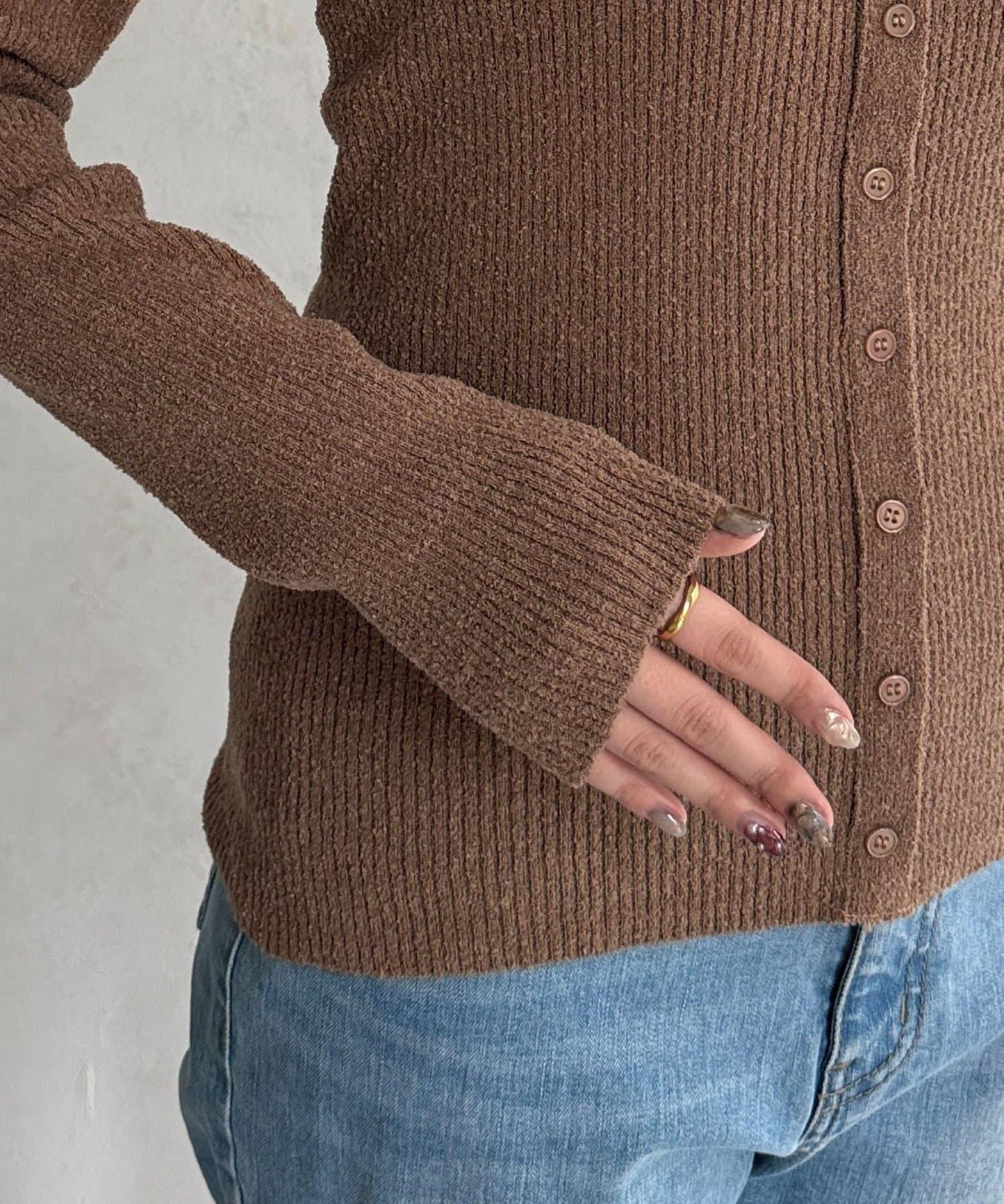 針織套頭衫×針織背心套裝