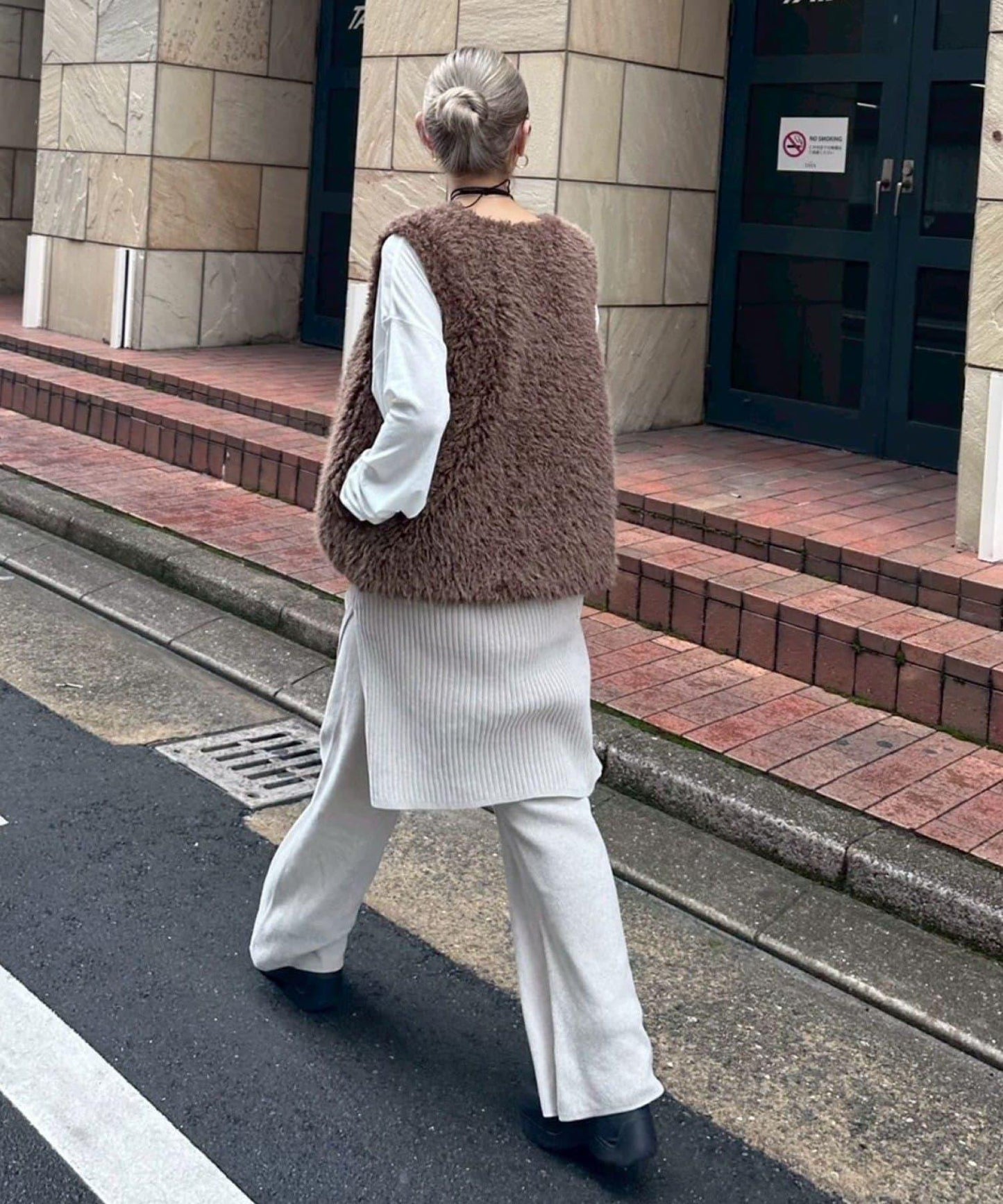 【PON企畫】修身提臀針織喇叭褲