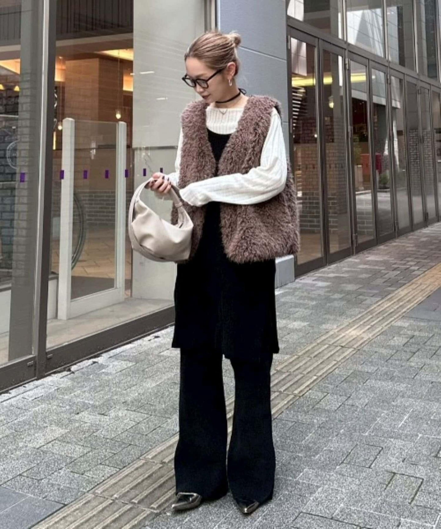 【PON企畫】修身提臀針織喇叭褲