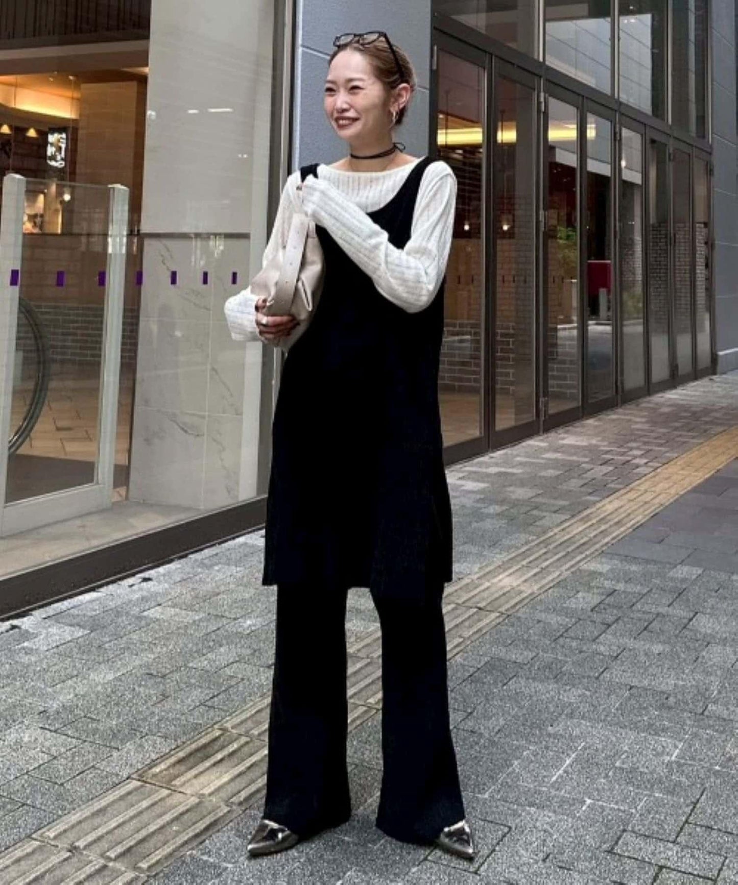 【PON企畫】修身提臀針織喇叭褲