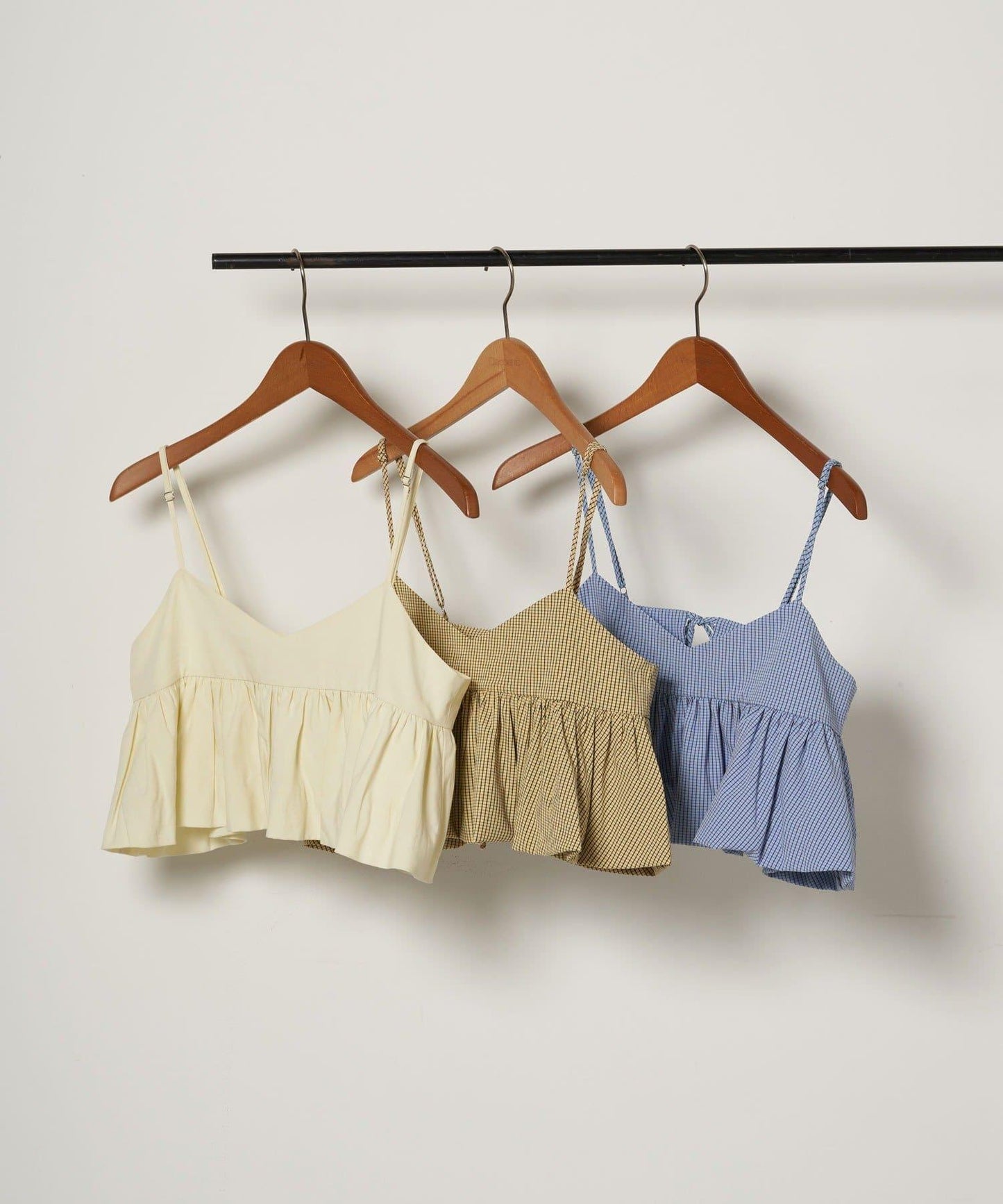 【Ciaopanic】泡泡袖荷葉邊吊帶上衣