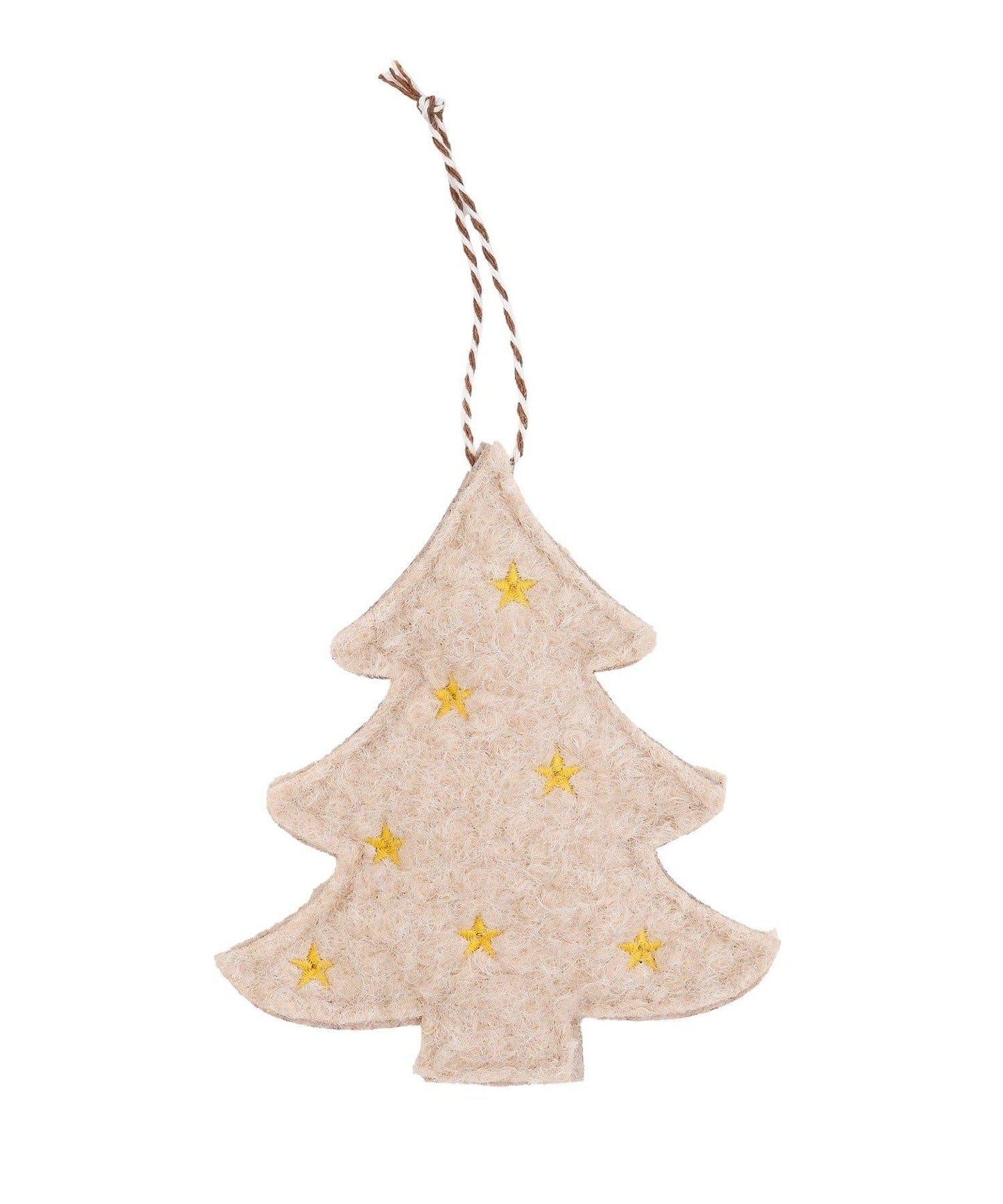 フェルト刺繍ツリーオーナメント/ナチュラルクリスマス