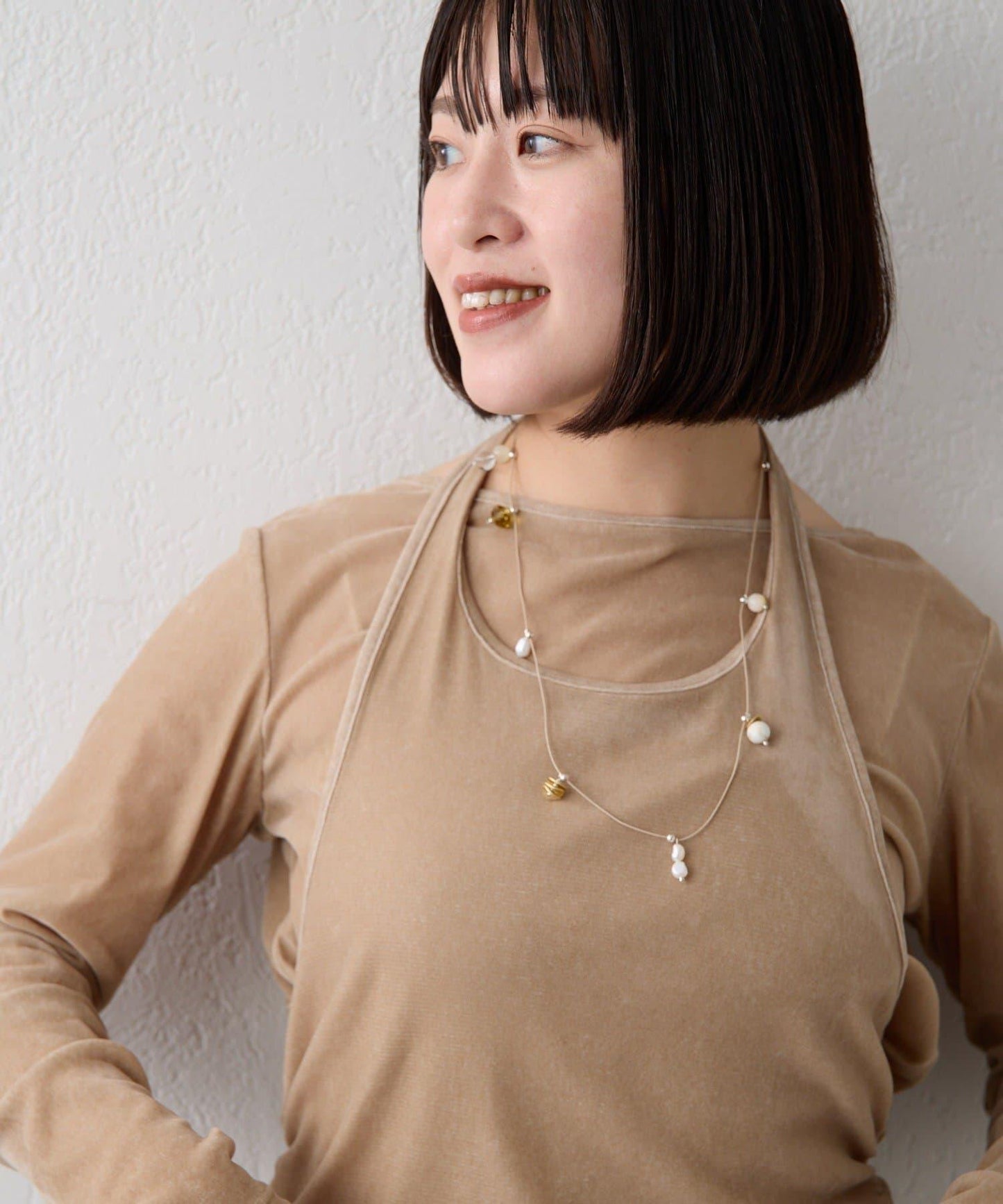 《インフルエンサーuchida企畫》天然石滑動繩項鍊