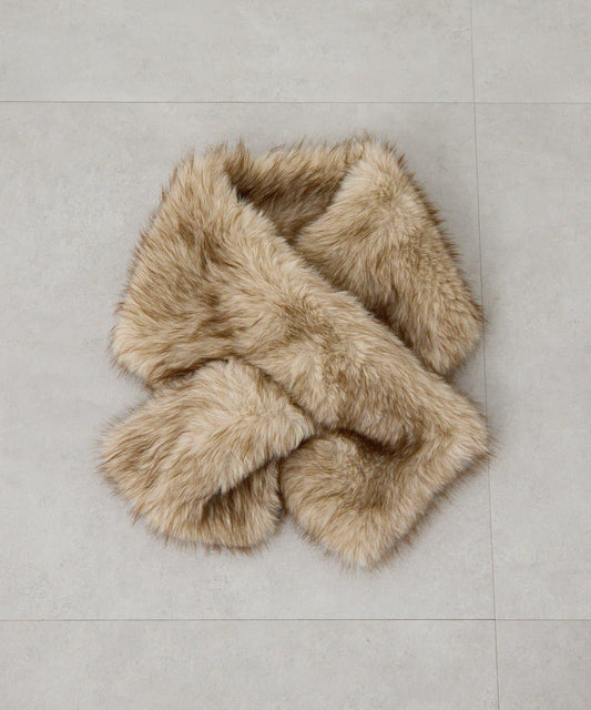 仿狐狸毛圍巾【SUM1 STYLE(スミスタイル)】