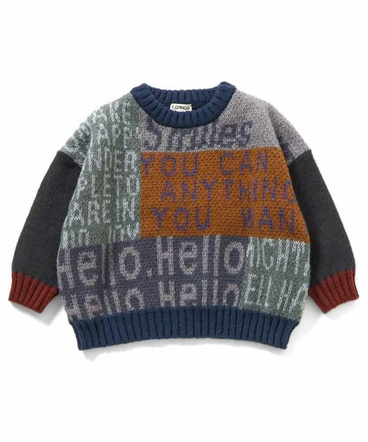 MIX 標誌藝術針織衫