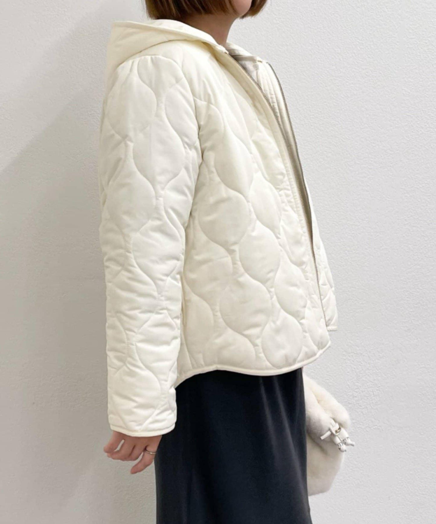 《幅広く楽しめる◎》馬甲+短款絎縫外套