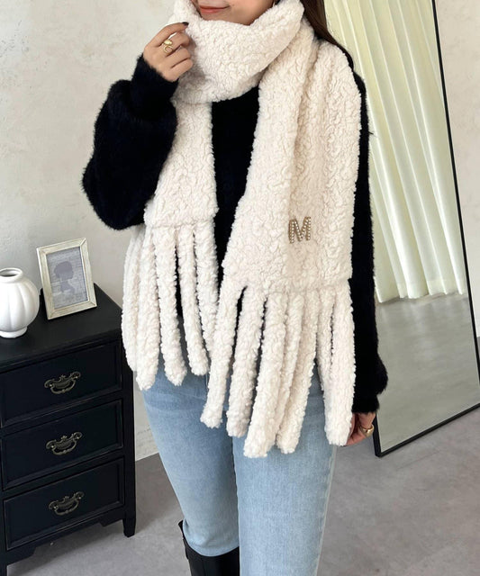 毛絨保暖圍巾