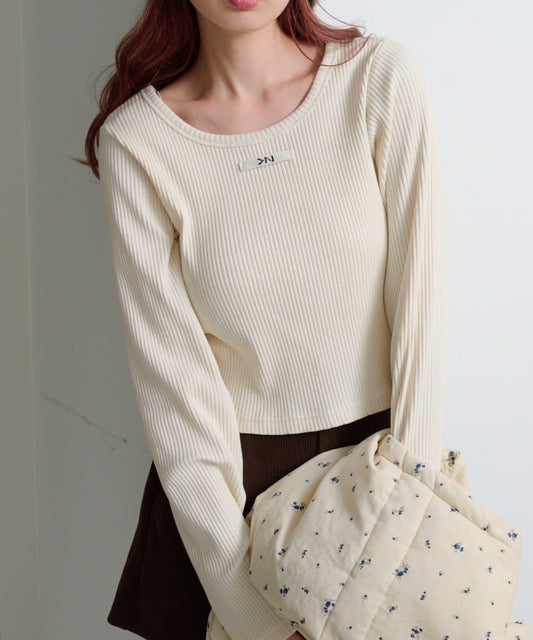 【4色可選】針織Taglon長袖T恤