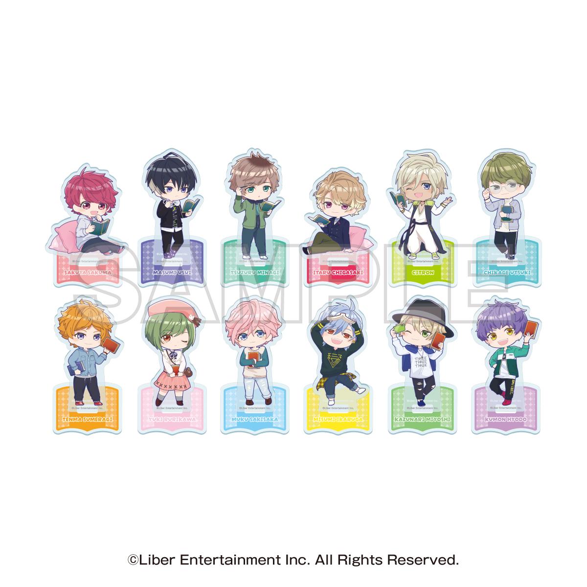 《A3!滿開劇團》 書店聯動活動 迷你角色亞克力立牌 春組・夏組(共12種)【BOX/12個裝】