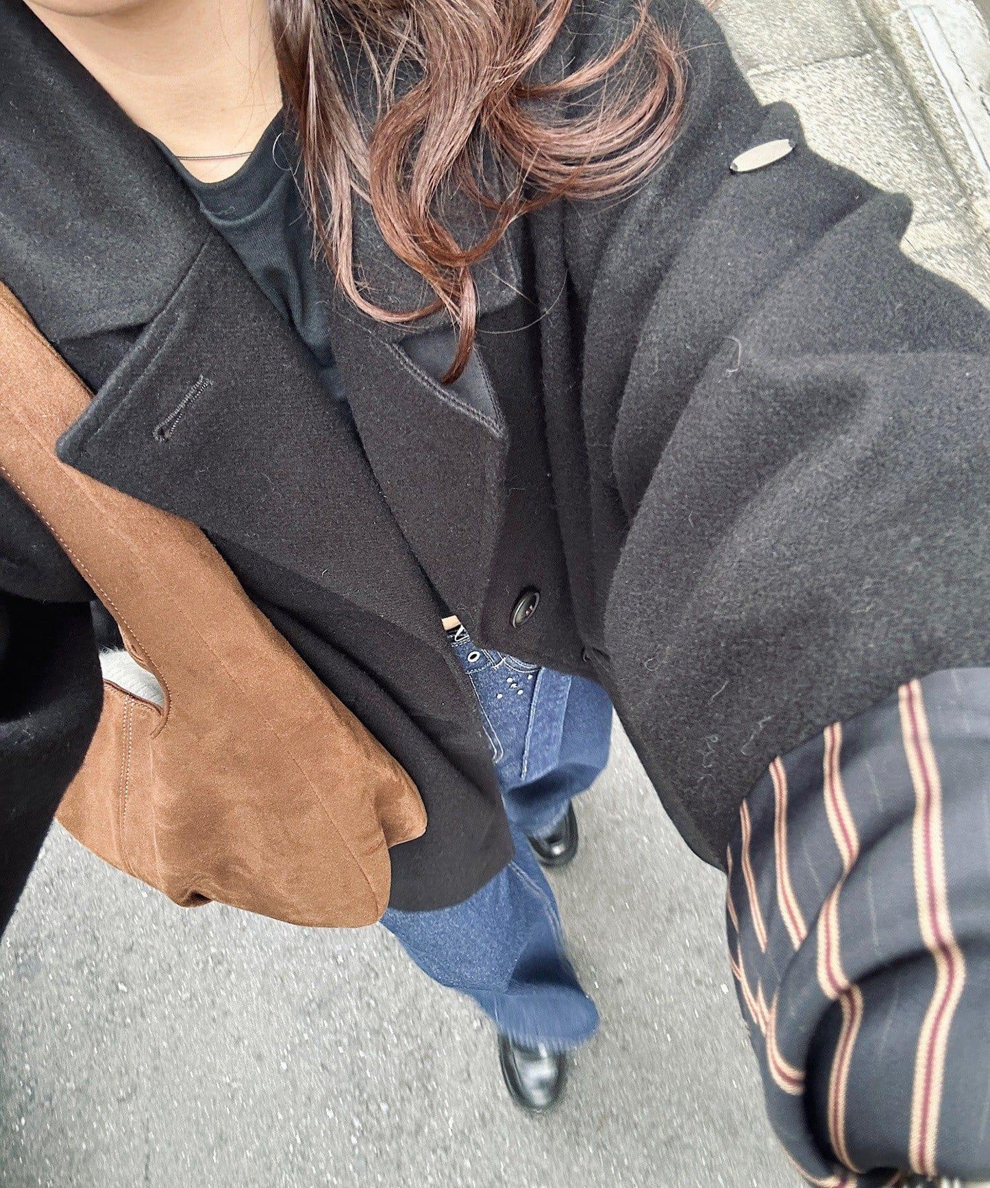 羊毛感西裝外套
