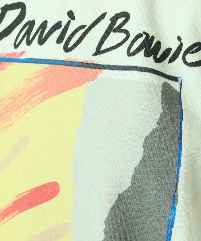 “David Bowie/デヴィッド・ボウイ” 印花長袖T恤