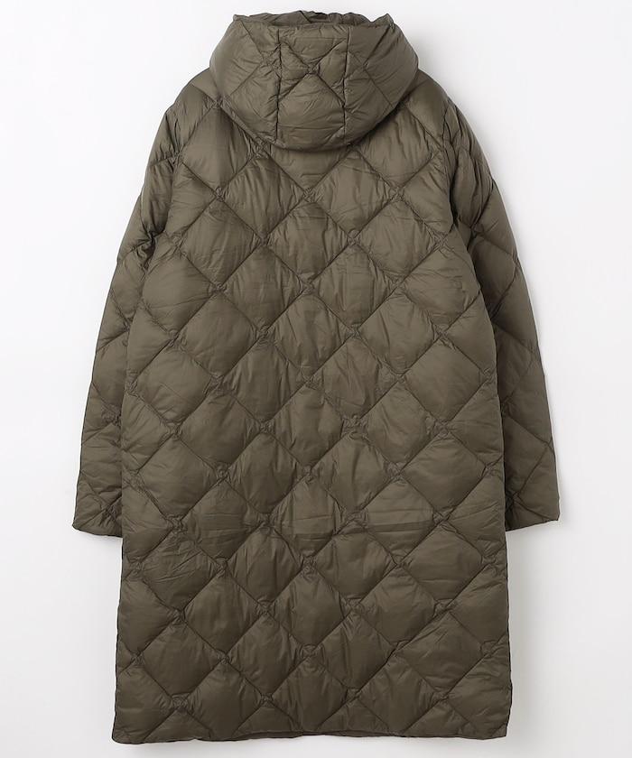 城市可收納連帽長款羽絨服