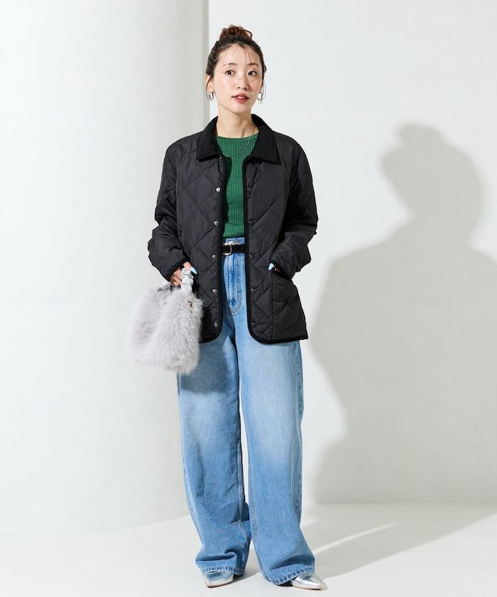 CITY拼接立領羽絨夾克(羽絨服)