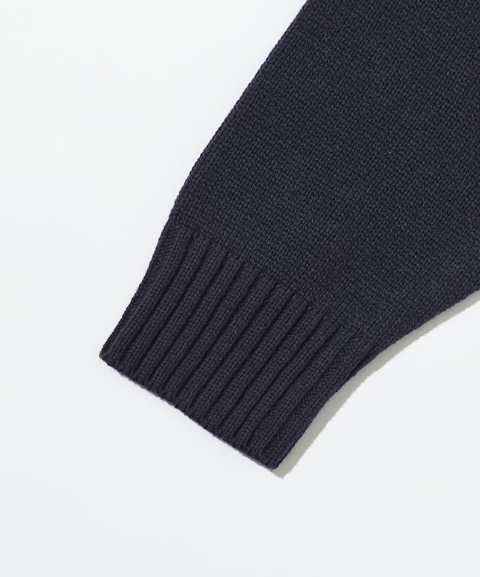 MA簡約刺繡logo圓領針織開衫