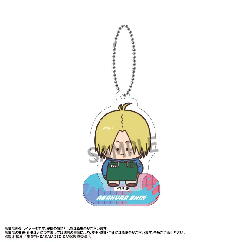 SAKAMOTO DAYS 迷你復古帶支架亞克力鑰匙扣 【BOX/9個裝】